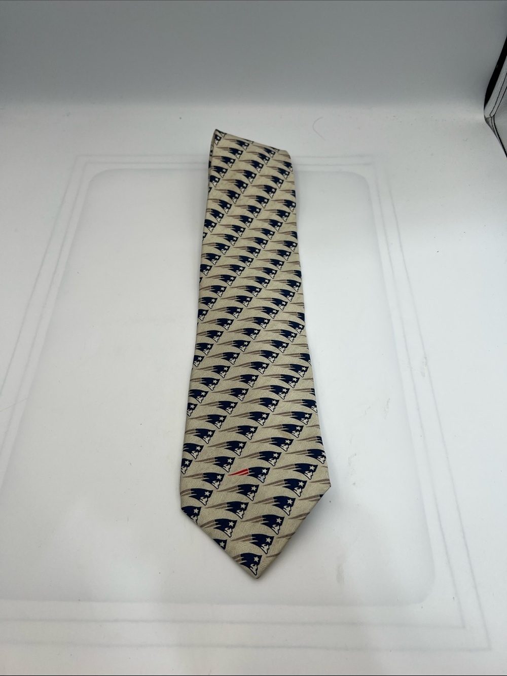 Vintage 2000 New England Patriots Ralph Marlin 100% Silk NFL Tie